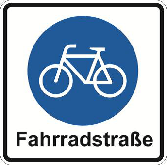 Zeichen 244.1 "Beginn einer Fahrradstraße"