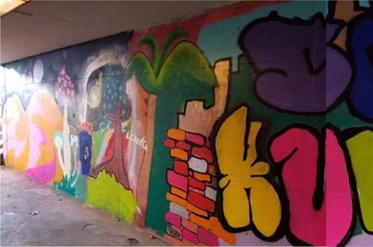 Graffiti Straßenunterführung Rieden