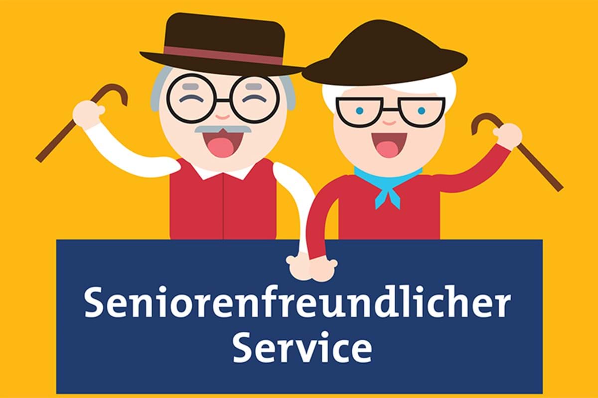 Seniorenfreundlicher Service