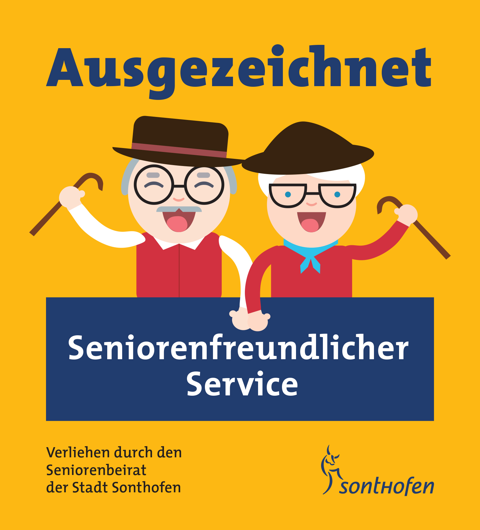 <p>für Betriebe, die bereits mit dem Zertifikat "Seniorenfreundlicher Service" ausgezeichnet wurden</p>