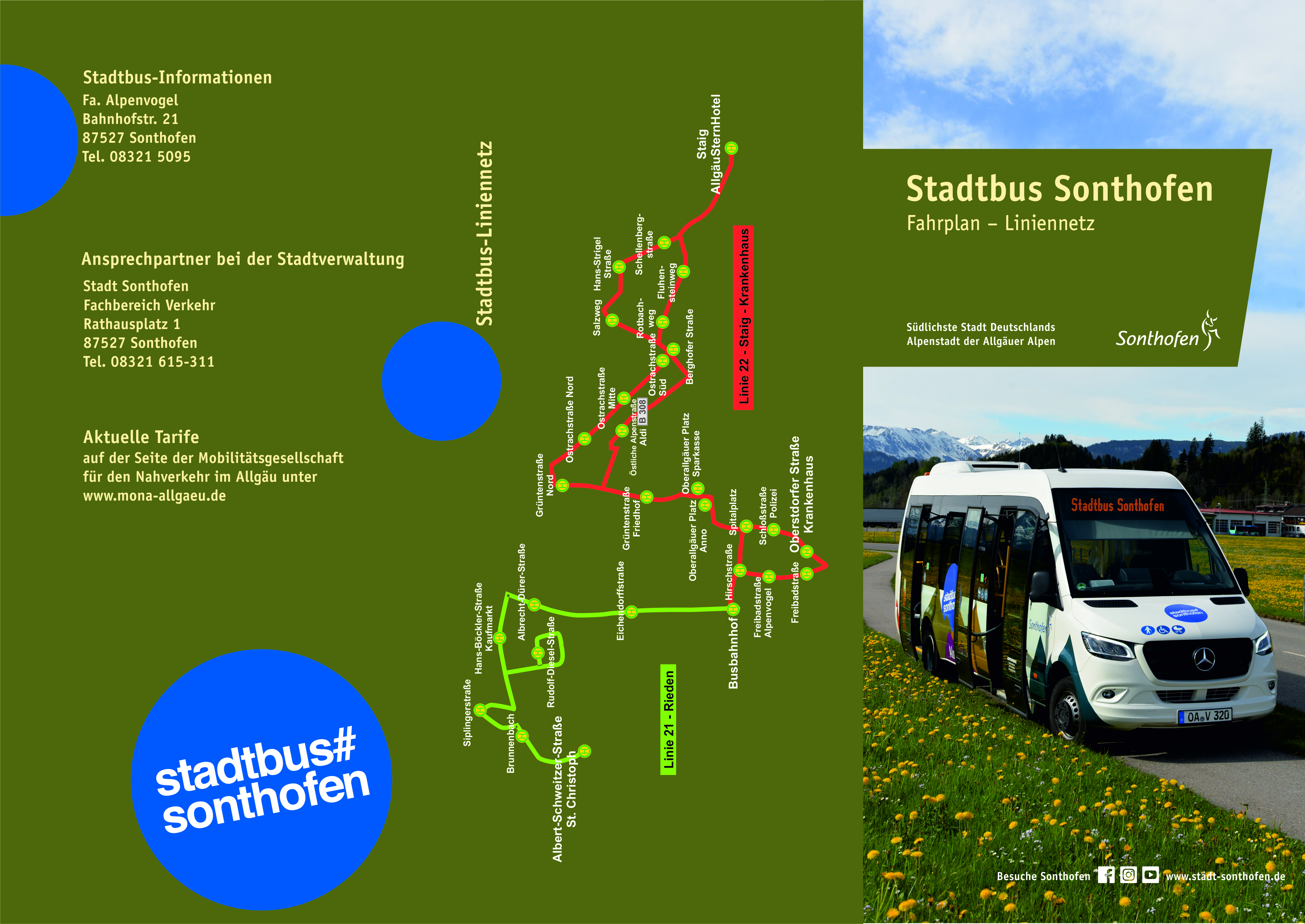 Stadtbusfahrplan