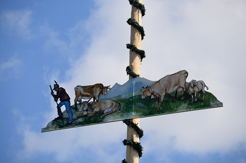 Aufstellen des Maibaums