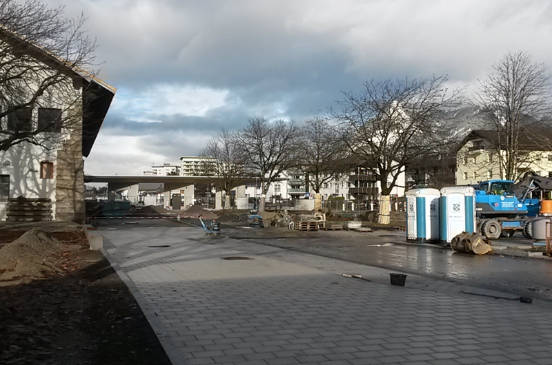 Bauarbeiten Bahnhofsvorplatz